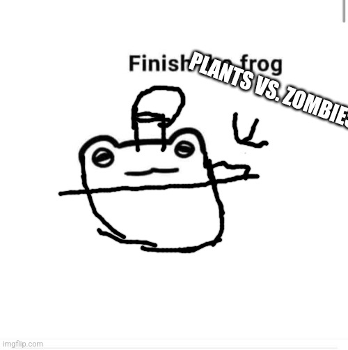 I tried | PLANTS VS. ZOMBIES | image tagged in finish the drawing | made w/ Imgflip meme maker