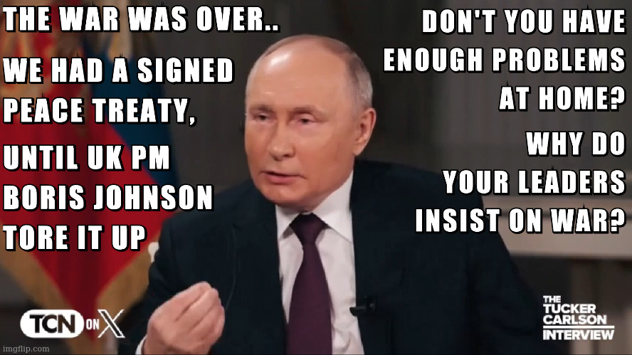Megalomaniac Putin has Lost his Mind, as next Senate Vote for Ukraine Billions will be during Superbowl | image tagged in tucker carlson,putin | made w/ Imgflip meme maker