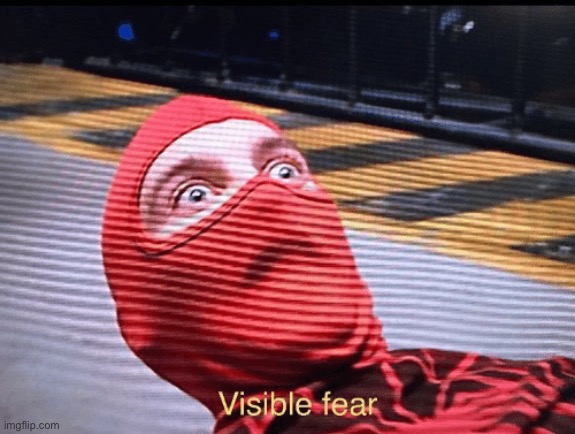 Tobey Maguire Spider-Man visible fear | image tagged in tobey maguire spider-man visible fear | made w/ Imgflip meme maker