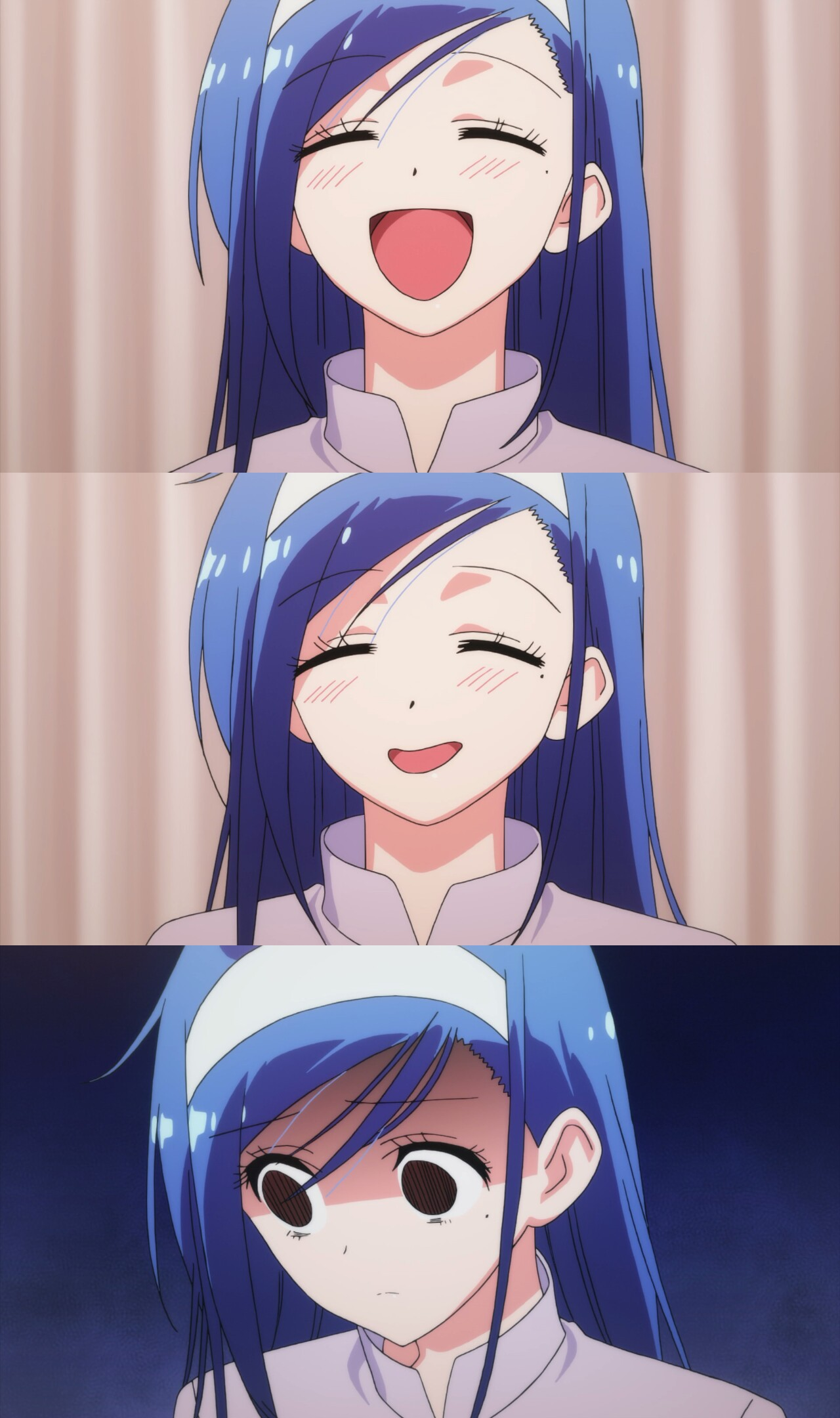 High Quality fading smile, dead eyes Blank Meme Template