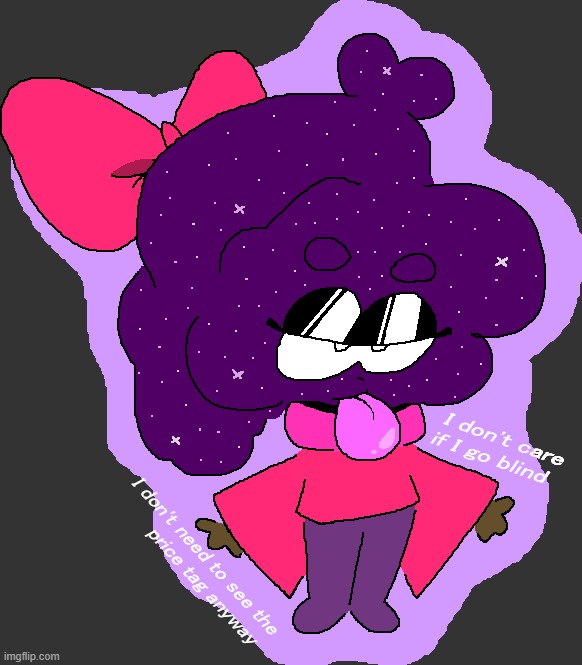 Galaxy Brained (get it cause her hair looks like a galaxy woah man :O) | made w/ Imgflip meme maker