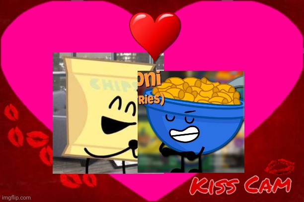 Chips X Cheddaroni Kiss Blank Meme Template