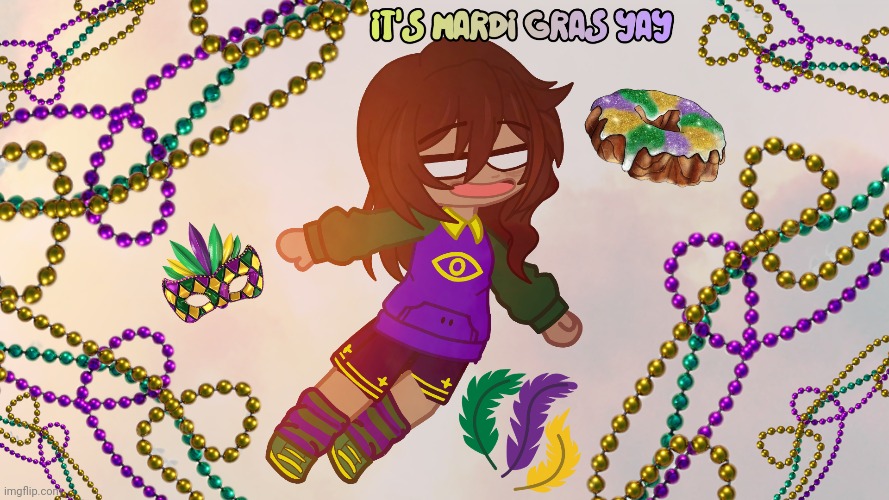 laissez les bons temps rouler | image tagged in mardi gras | made w/ Imgflip meme maker