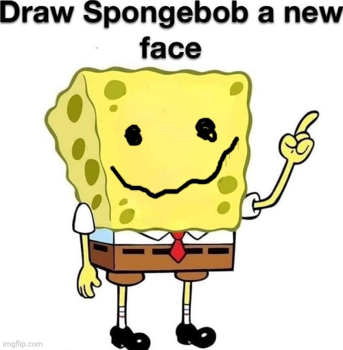 I tried | image tagged in draw spongebob a new face | made w/ Imgflip meme maker