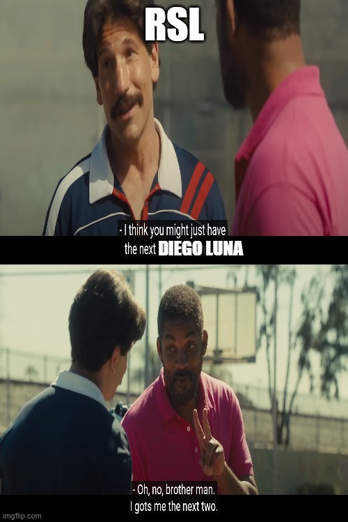 RSL | RSL; DIEGO LUNA | image tagged in soccer | made w/ Imgflip meme maker