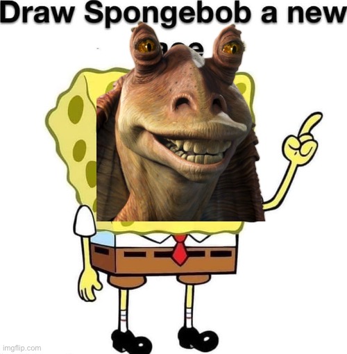 draw spongebob a new face | image tagged in draw spongebob a new face | made w/ Imgflip meme maker