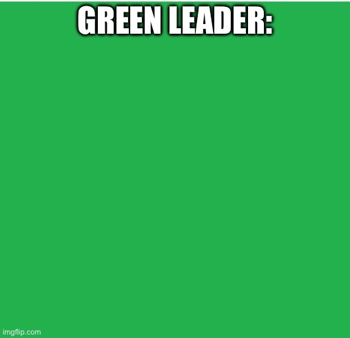 Green Screen | GREEN LEADER: | image tagged in green screen | made w/ Imgflip meme maker
