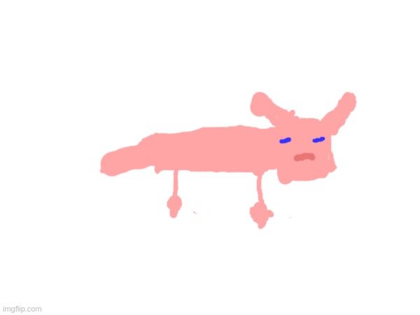 Badly Drawn Minecraft Axolotl | made w/ Imgflip meme maker