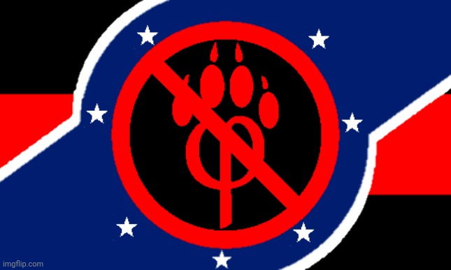 Anti furry flag redesign | image tagged in anti furry flag redesign | made w/ Imgflip meme maker