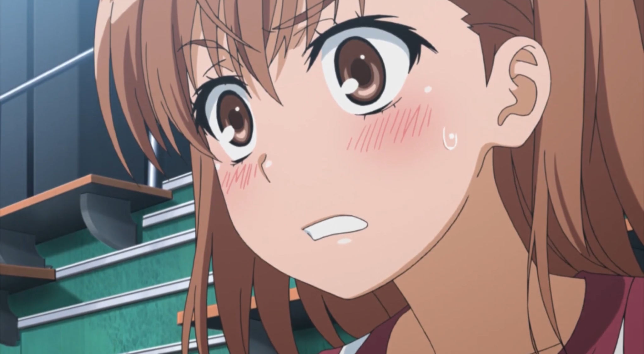 High Quality Embarrassed Mikoto Template 1 Blank Meme Template