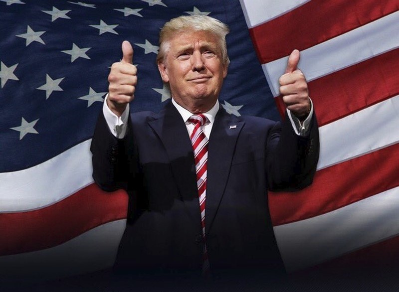 2 Thumbs Trump Blank Meme Template