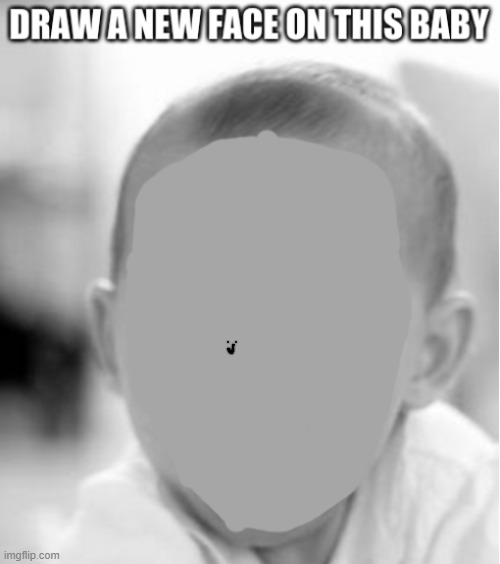 smol face | image tagged in draw a new face | made w/ Imgflip meme maker