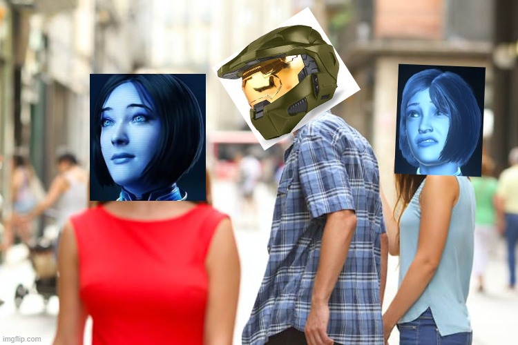 chief | image tagged in memes,distracted boyfriend,halo,cortana,master chief,chief | made w/ Imgflip meme maker