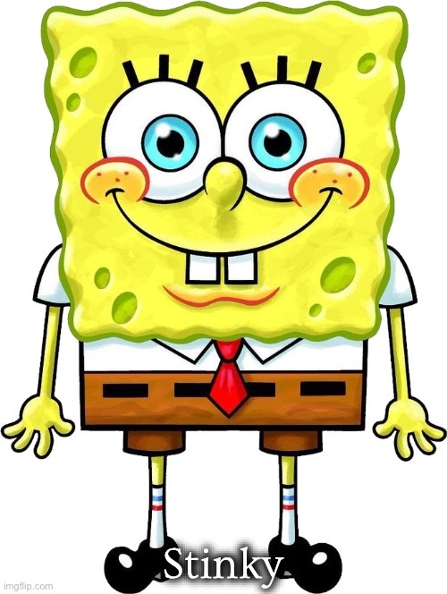 Dish Sponge | Stinky | image tagged in spongebob squarepants,spongebob,stinky | made w/ Imgflip meme maker