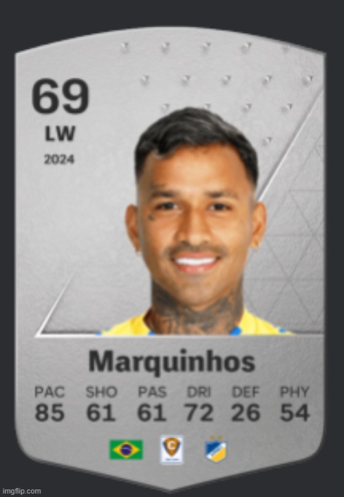 my friend: I got Marquinhos: The card | image tagged in soccer | made w/ Imgflip meme maker