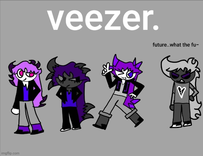 veezer red album but only purple survived | made w/ Imgflip meme maker