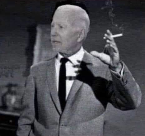 Biden smoking Blank Meme Template