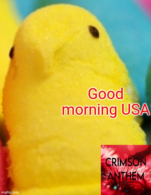 Majik Peeps | Good morning USA | image tagged in majik peeps | made w/ Imgflip meme maker