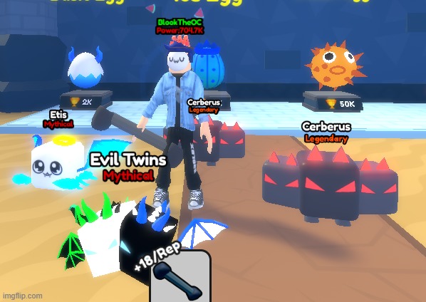 Flexing my demonic pets in Sisyphus Simulator | made w/ Imgflip meme maker