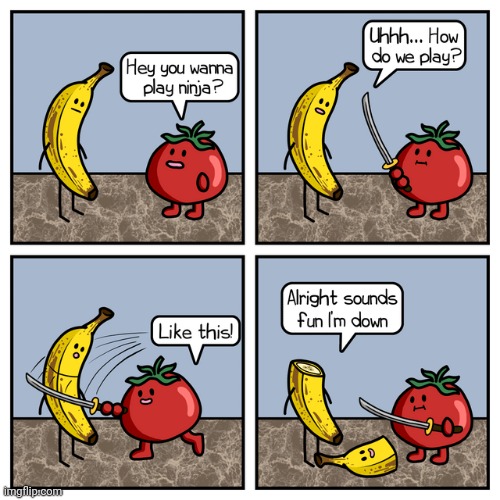 Ninja fruit | image tagged in ninja,fruit,fruits,comics,comics/cartoons,sword | made w/ Imgflip meme maker