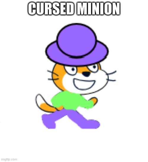 CURSED MINION | image tagged in minion,cursed images,scratch,cats,dave and bambi | made w/ Imgflip meme maker
