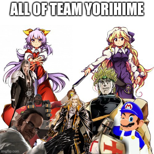 All of Team Yorihime Blank Meme Template