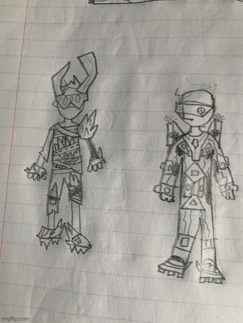A couple of examples of armor made using exo shards | made w/ Imgflip meme maker