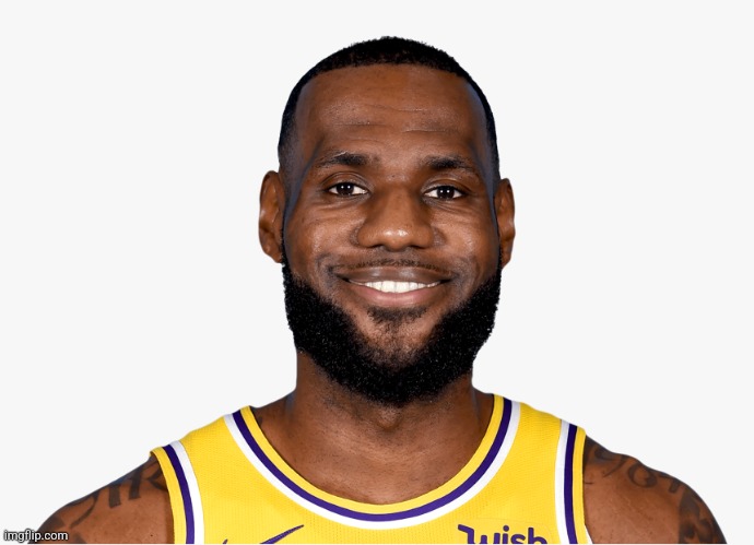 Smiling Lebron | image tagged in smiling lebron | made w/ Imgflip meme maker