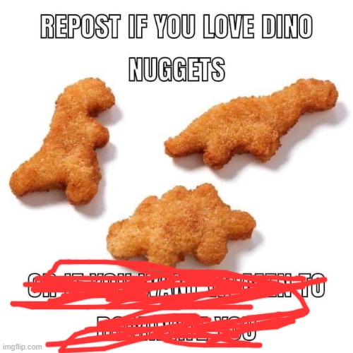 i love nuggets | made w/ Imgflip meme maker