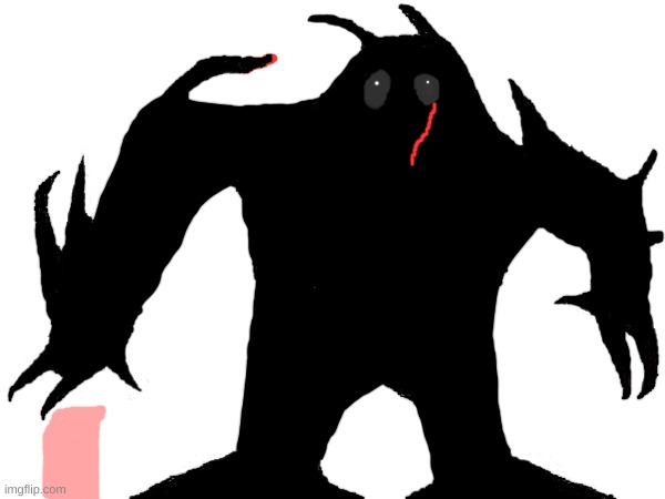 Here is the Void from my AU story Revenge (The pink rectangle is Ivan for scale) | made w/ Imgflip meme maker