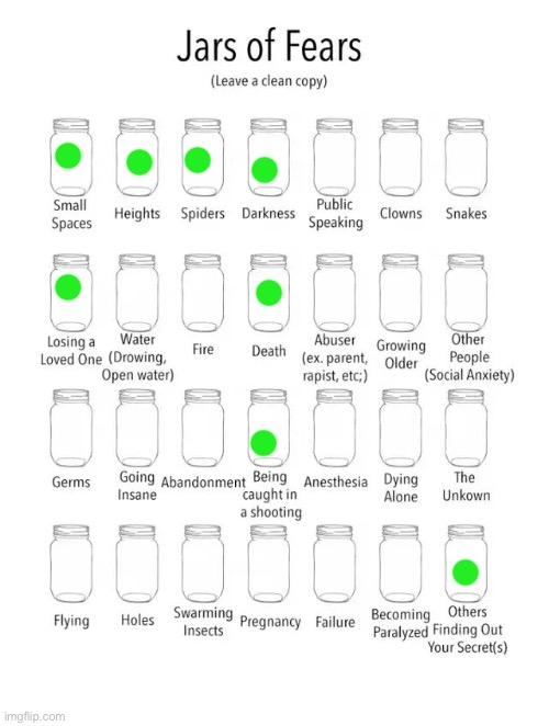 Jar of fears clear version | image tagged in jar of fears clear version | made w/ Imgflip meme maker