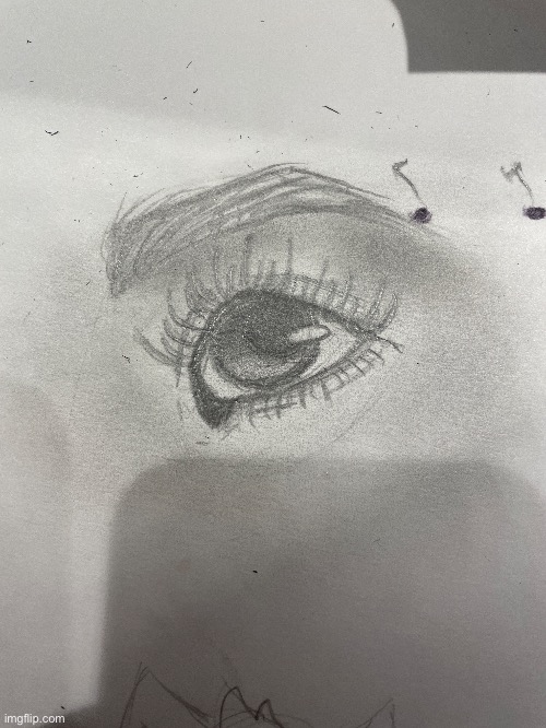 I drew an eye | made w/ Imgflip meme maker