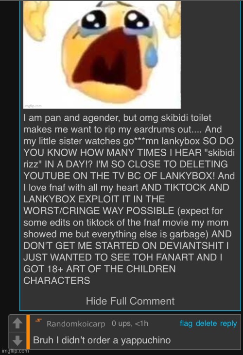 I didn’t order a yappuchino | made w/ Imgflip meme maker