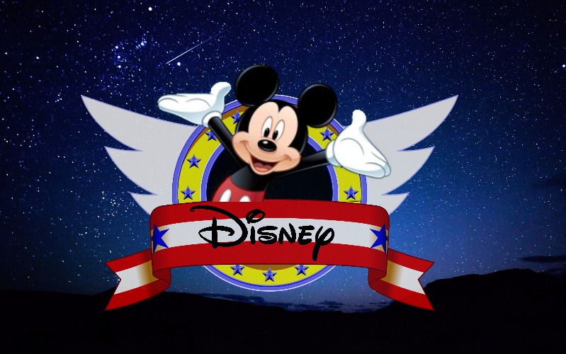 Sonic Disney logo | image tagged in night sky | made w/ Imgflip meme maker