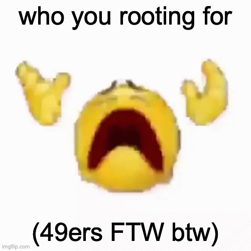 foot bowel | who you rooting for; (49ers FTW btw) | image tagged in nooo | made w/ Imgflip meme maker