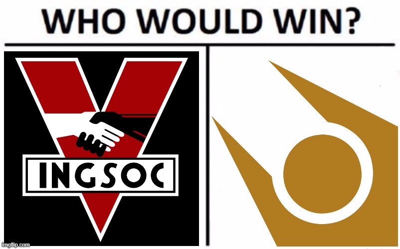 Who Would Win? | image tagged in memes,who would win,1984,half life,tags,politics lol | made w/ Imgflip meme maker