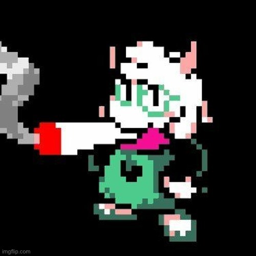 ralsei smoking a blunt | image tagged in ralsei smoking a blunt | made w/ Imgflip meme maker