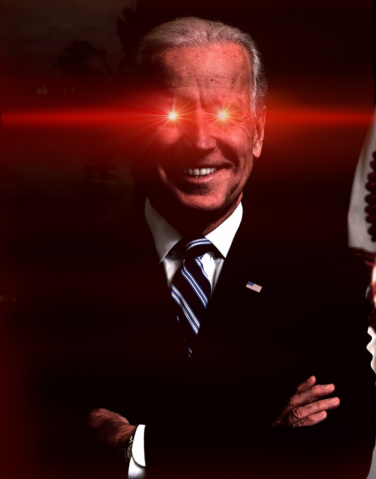 High Quality Laser Biden Blank Meme Template