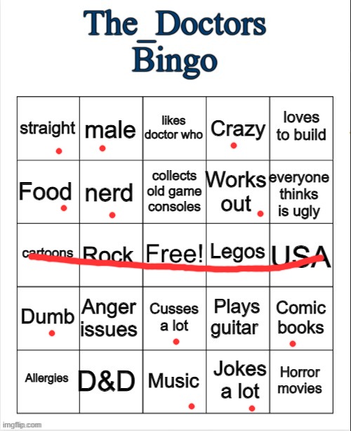 The_Doctors Bingo | image tagged in the_doctors bingo | made w/ Imgflip meme maker