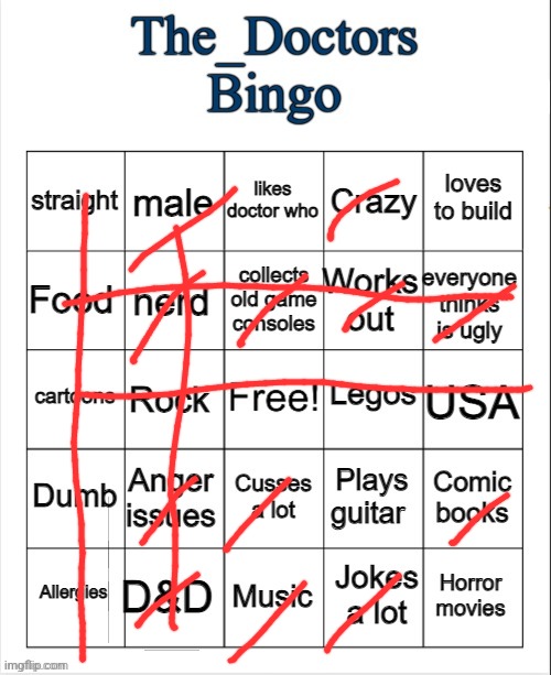 The_Doctors Bingo | image tagged in the_doctors bingo | made w/ Imgflip meme maker