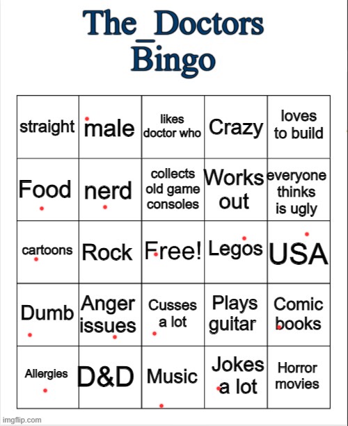 The_Doctors Bingo | image tagged in the_doctors bingo | made w/ Imgflip meme maker