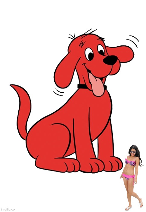Clifford the Big Red Dog and Vanessa Hudgens | image tagged in clifford the big red dog,disney,deviantart,sunglasses,girl,sexy girl | made w/ Imgflip meme maker