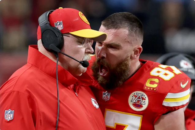 Kelce Yelling At Coach Blank Meme Template