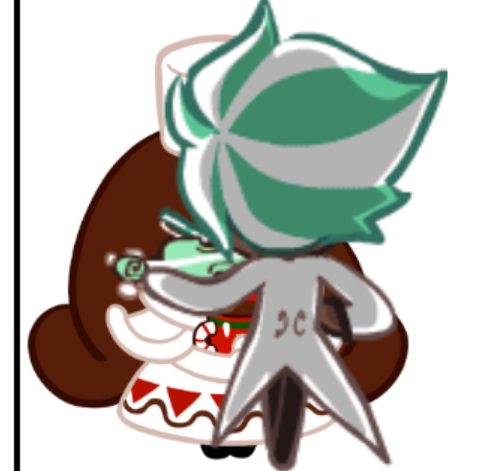 Mint Choco Cookie And Cocoa Cookie Kissing Blank Meme Template