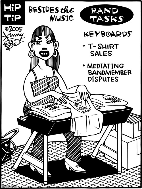 The Duties Of Playing A Keyboard | image tagged in memes,comics/cartoons,keyboard,t-shirt,sales,meditation | made w/ Imgflip meme maker