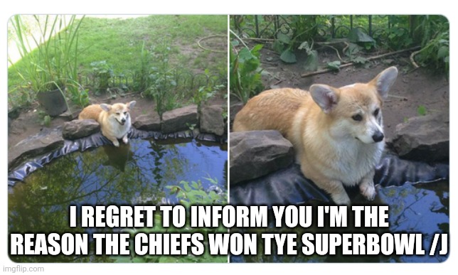 I ate Kansas city chief cupcakes | I REGRET TO INFORM YOU I'M THE REASON THE CHIEFS WON TYE SUPERBOWL /J | image tagged in pain i have caused others | made w/ Imgflip meme maker