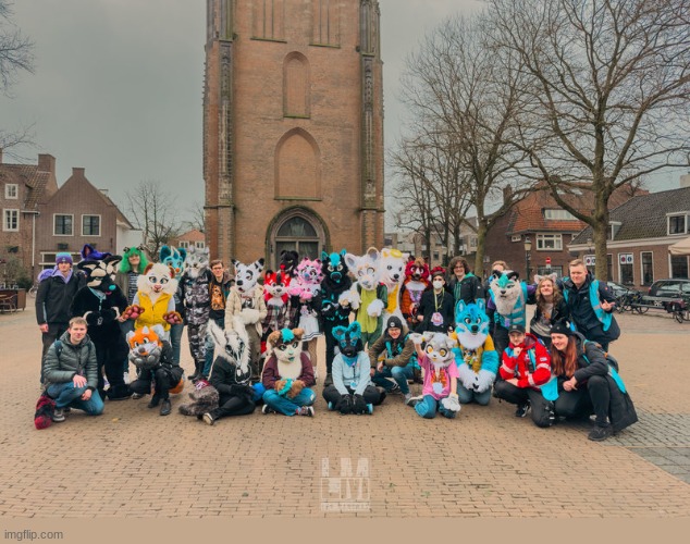 amersfoort fursuit walk group photo (Photographer: ManchasLeo on twitter/x) | made w/ Imgflip meme maker