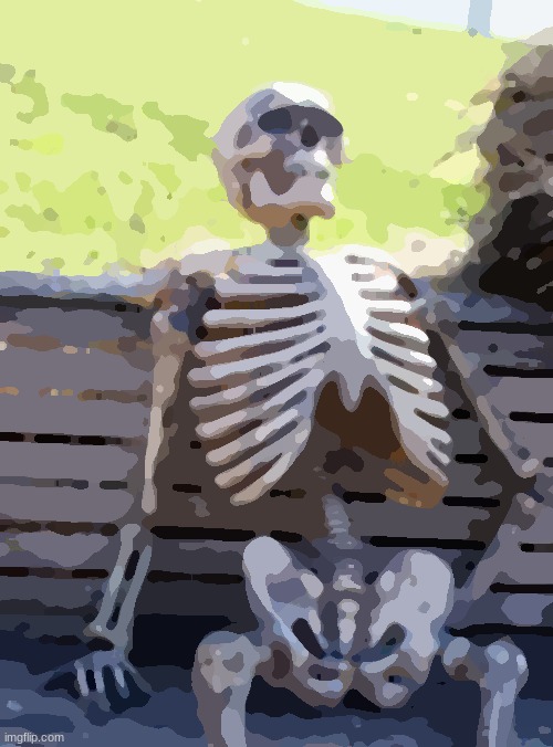 minecraft painting lore | image tagged in memes,waiting skeleton | made w/ Imgflip meme maker