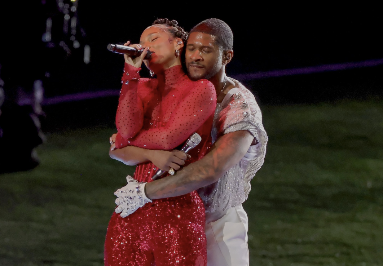 Usher hugging Keys Blank Meme Template