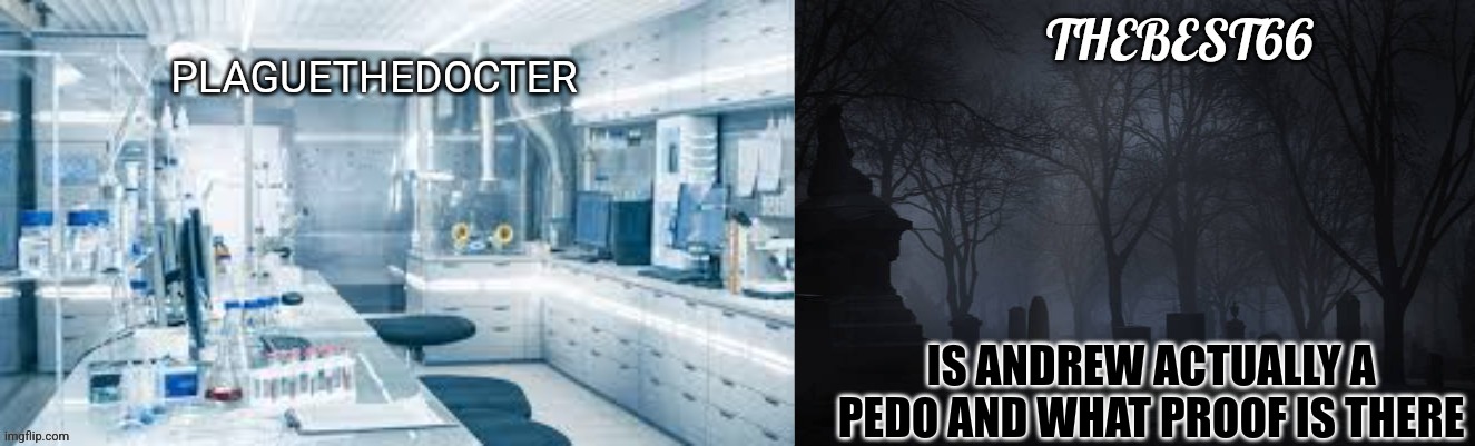 Plaguethedocter and Thebest66 | IS ANDREW ACTUALLY A PEDO AND WHAT PROOF IS THERE | image tagged in plaguethedocter and thebest66 | made w/ Imgflip meme maker